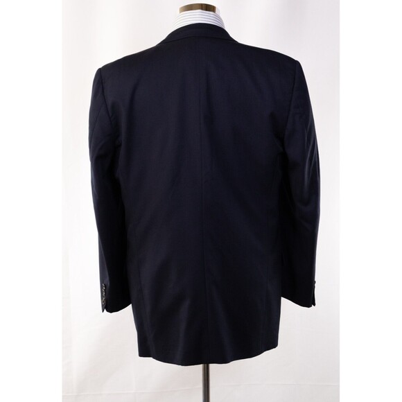 Joseph Abboud Mens Sz 42L 100% All Wool Super 100s Blue Blazer Sport Coat Jacket - Picture 3 of 12